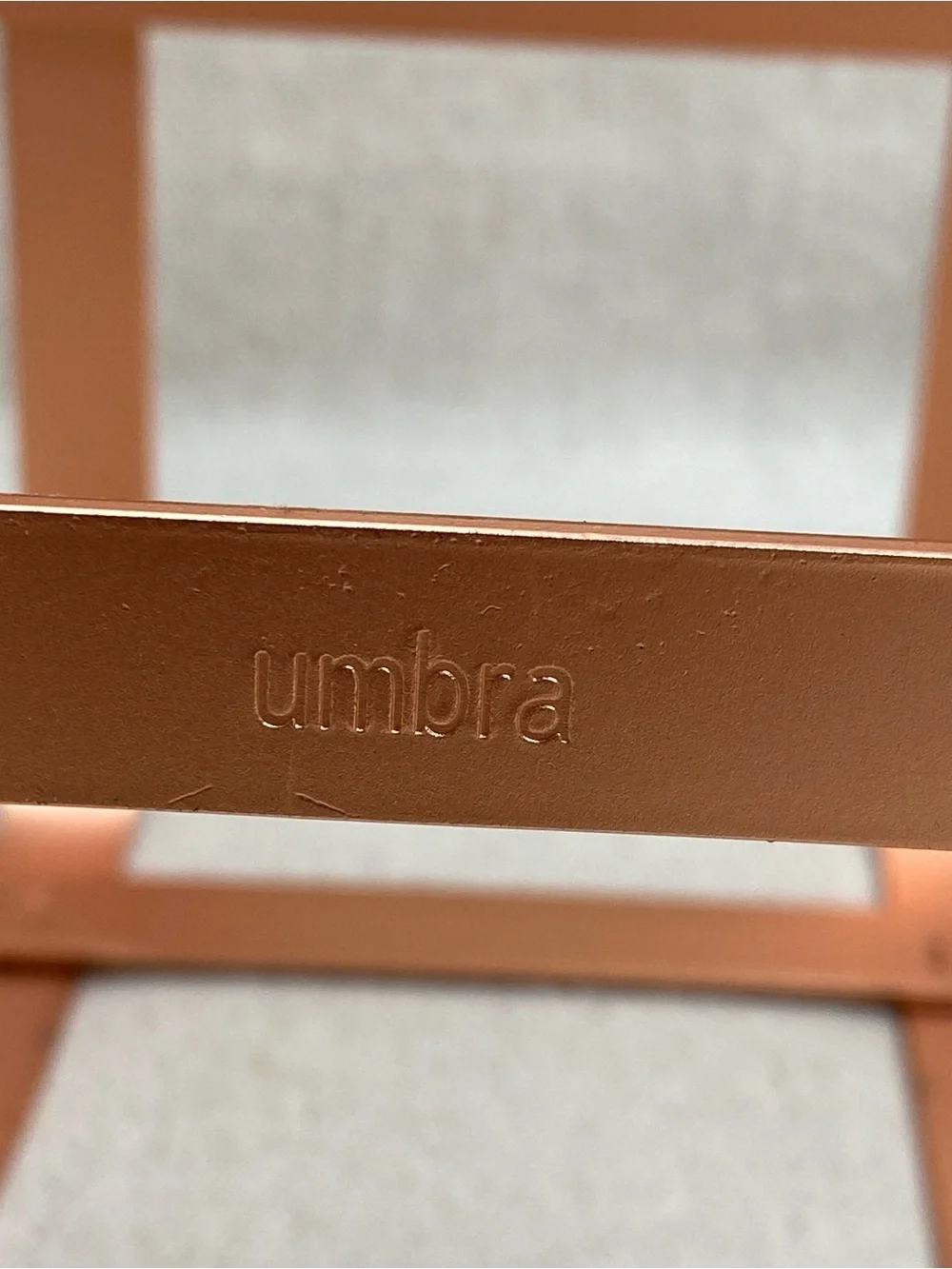 Umbra Pulse matte Copper 6 bottle Wine rack